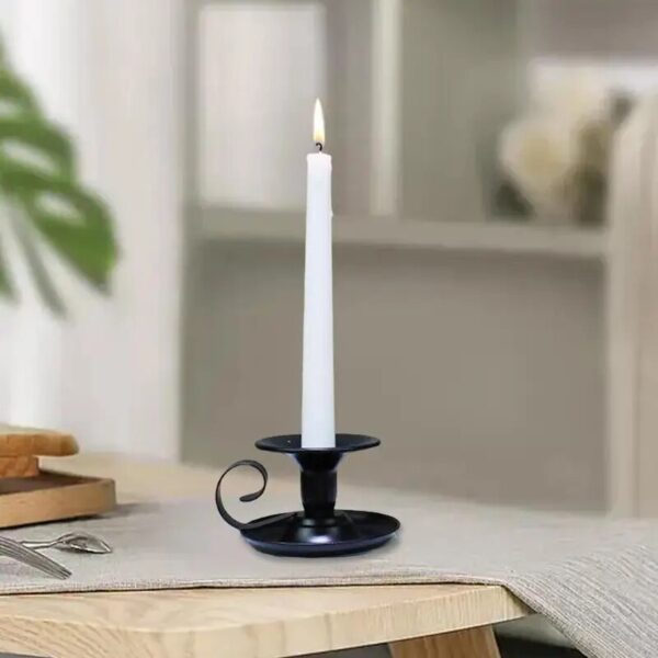 Retro Iron Candlestick Candle Holder Wedding Party Vintage Retro Style Desktop Adornment Candlestick Home Candle Holder 3