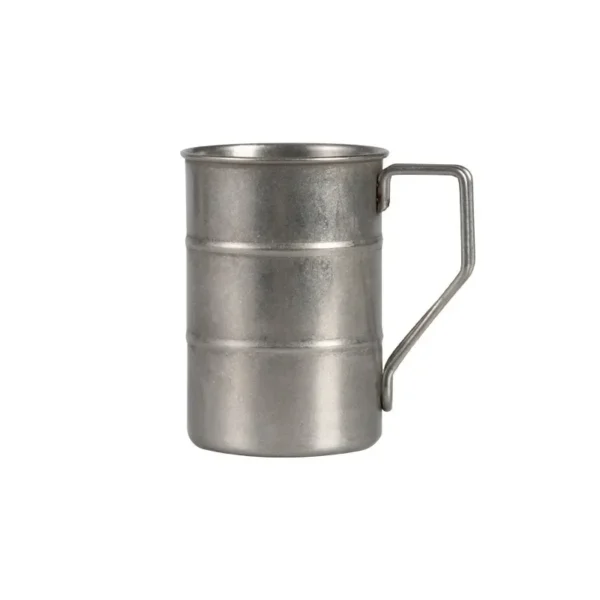 Retro Old Stainless Steel Coffee Water Cup Industrial Style Oil Barrel Mug Outdoor Camping Picnic Beer 4