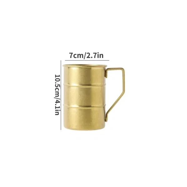 Retro Old Stainless Steel Coffee Water Cup Industrial Style Oil Barrel Mug Outdoor Camping Picnic Beer 5