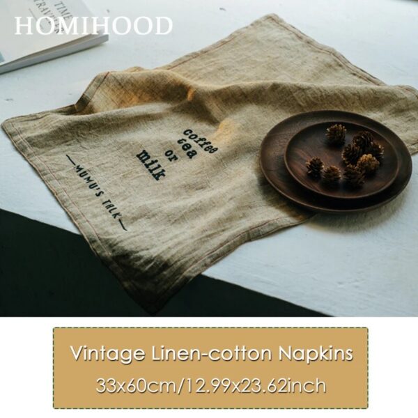 Retro Pure Linen Cloth Napkin Food Photography Background Props Old Scenes Shooting Desktop Decoration Mat Kitchen 5