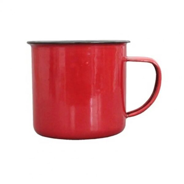 Retro Style Multi Use Water Mug Enamel Practical Non Sliding Base Drink Mug Outdoor Vintage Style 4