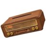 Retro Style Radio Shape Tissue Box Desk Organizer Decorative Napkin Holder For Club Bathroom Bedroom Craft