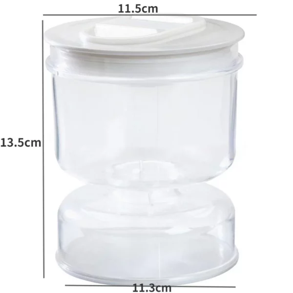 Sealed Jar For Pickle Home Wet And Dry Separation Pickle Jar With Flip Container And Strainer 4