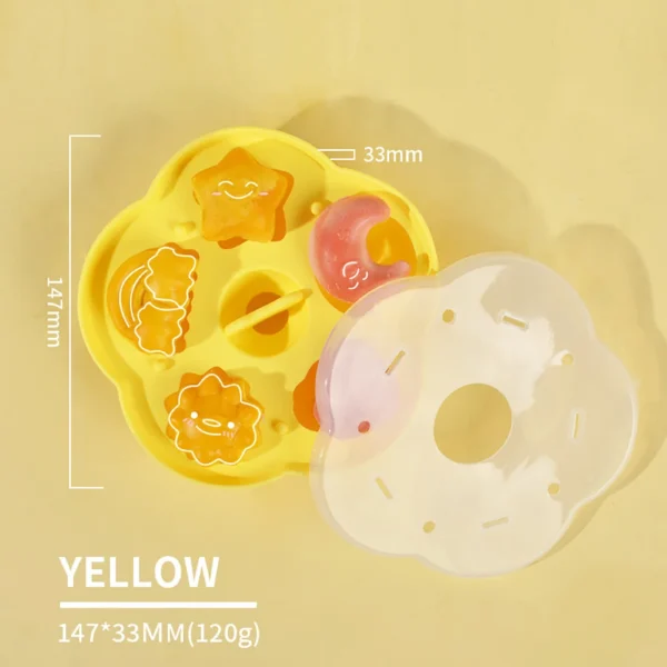 Silicone Cake Molds With Lid Multifunctional Ice Cream Jelly Mould Kid Cartoon Cake Pastry Decorating Accessories 4