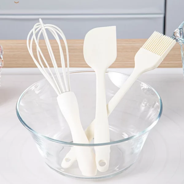 Silicone Spatula Baking Pastry Tools Cake Cream Spatula Spatula Kitchen Whisk Barbecue Oil Brush Small Tools 3