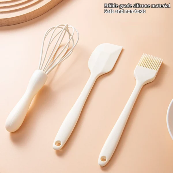 Silicone Spatula Baking Pastry Tools Cake Cream Spatula Spatula Kitchen Whisk Barbecue Oil Brush Small Tools