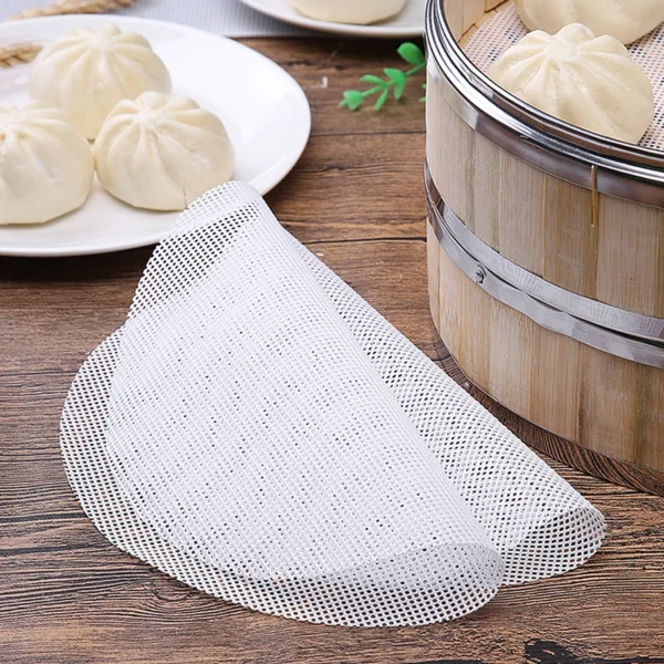 Silicone Steamer Non Stick Pad Dumplings Mat Reusable Steam Buns Kitchen Baking Pastry Dim Sum Mesh 1