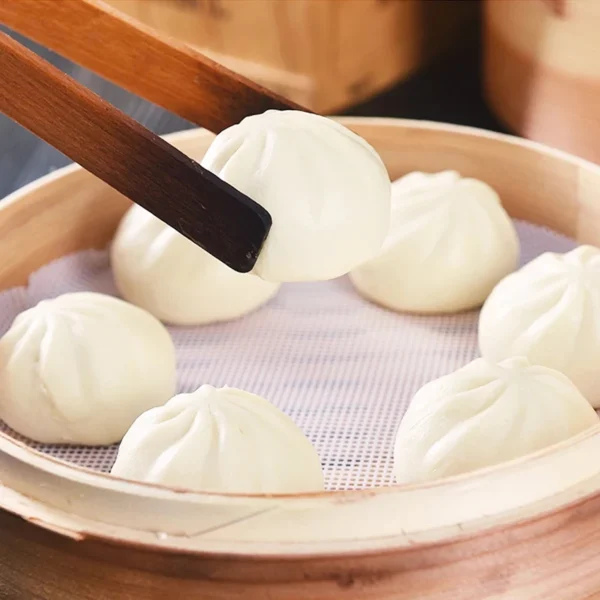 Silicone Steamer Non Stick Pad Dumplings Mat Reusable Steam Buns Kitchen Baking Pastry Dim Sum Mesh 4