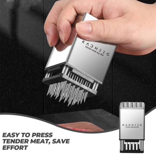 Stainless Steel Meat Hammer Kitchen Utensil Tool Mallet Chicken Pounder Tenderizer Flattener 2