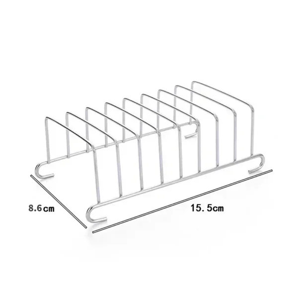 Stainless Steel Toast Bread Rack Restaurant Home Bread Holder 6 Slices Food Display Tool For Restaurant 5