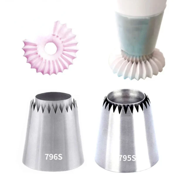 Sultan Tube Russian Pastry Tip 1pc Icing Piping Nozzle Large Icing Piping Nozzles Cupcake Baking Tool