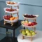 Table Plates Dinnerware Kitchen Fruit Bowl With Floors Partitioned Candy Cake Trays Wooden Tableware Dishes