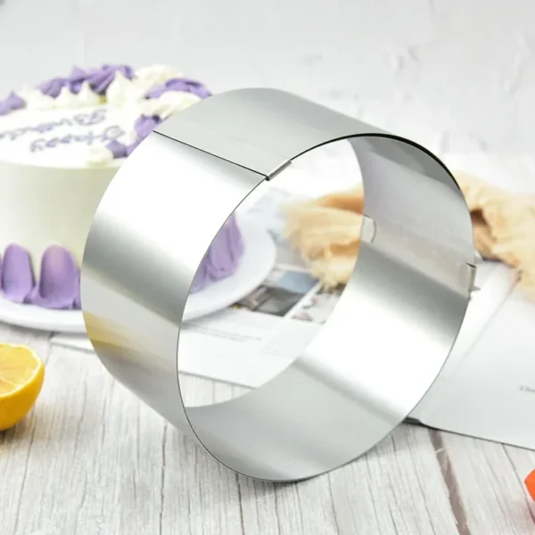 Telescopic 4 Inch Small Stainless Steel Circular Adjustable Mousse Ring 6 10 5cm High Cake Mold 1