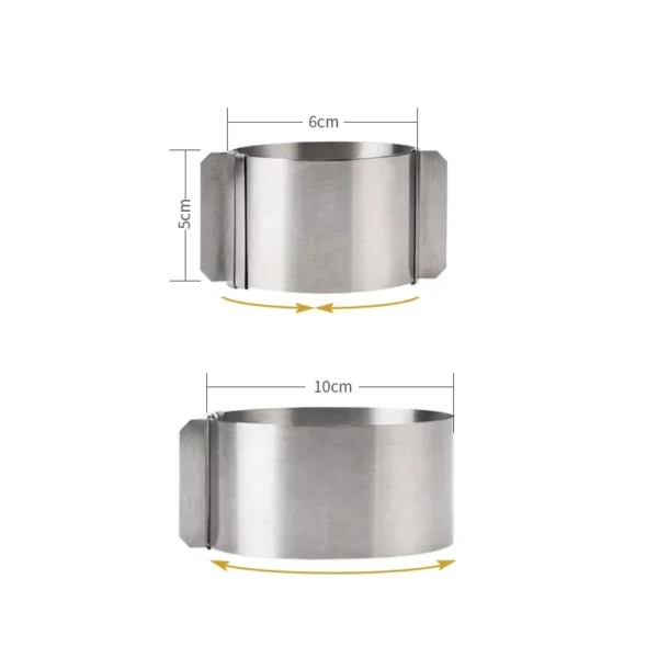 Telescopic 4 Inch Small Stainless Steel Circular Adjustable Mousse Ring 6 10 5cm High Cake Mold 4