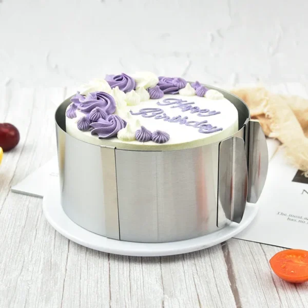 Telescopic 4 Inch Small Stainless Steel Circular Adjustable Mousse Ring 6 10 5cm High Cake Mold