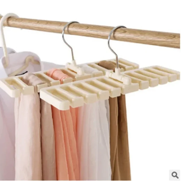 Tie Belt Hanger Wardrobe Closet Belts Scarf Hanging Organizer Rotating 10 Card Slots Storage Holder Rack 1