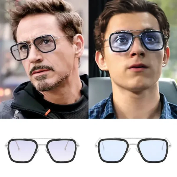 Tony Stark Glasses Men Women Sunglasses Iron Man Eyewear Steampunk Sun Glasses Male Goggles 3