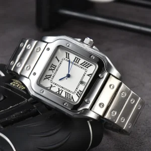 Top Original Brand Watches For Mens Fashion Classic Square Waterproof Wristwatch Luxury Sports Aaa Male Clocks