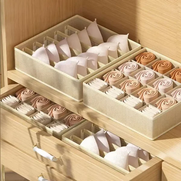 Underwear Bra Storage Box Panties Socks Storage Boxes Bedroom Wardrobe Clothes Organizer Drawers Separator Case 1