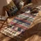 Vintage plaid carpet cotton home weave carpets bohemian rug floor carpet for living room bedroom home