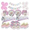 Weigao Unicorn Decoration Birthday Party Decor Kids Unicorn Disposable Tableware Set Baby Shower Girl Birthday Party