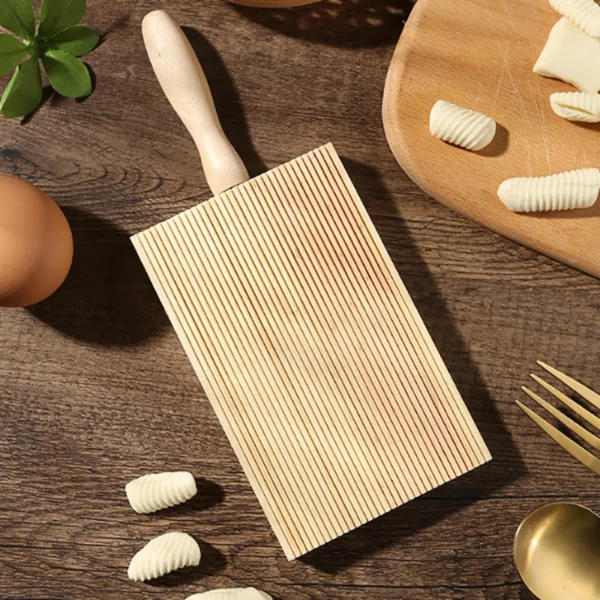 Wooden Garganelli Board Practical Pasta Gnocchi Macaroni Board Making Kitchen Cooking Tools 2