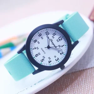 Chaoyada Fashion Women Men Girls Boys Sports Silicone Strap Quartz Watches Junior High School Students Gifts