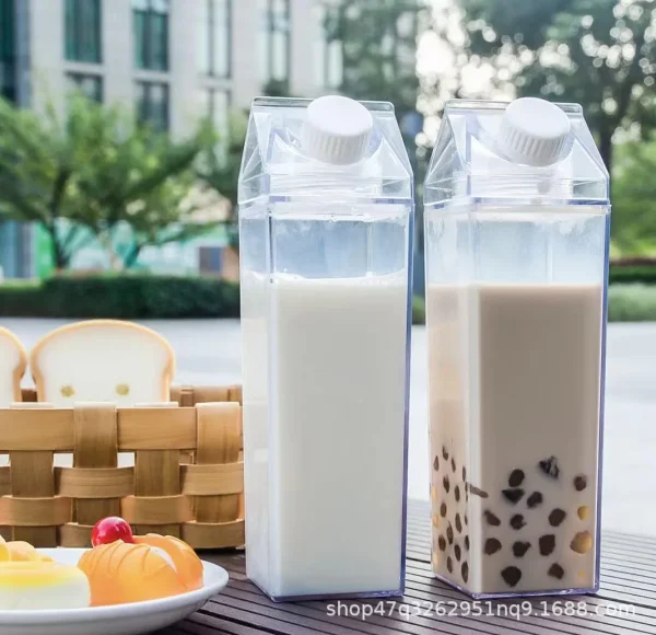 Kf S0022e063b1144348a69d8e5b4693e30cd 1pcs New Plastic Refrigerator Cup Large Capacity Milk Cup Household Refrigerator Fresh 500ml1000ml Fruit Juice Beverage