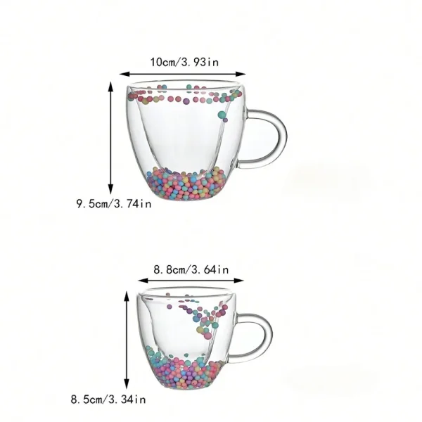 Kf S039b362792594bbaa759ba2abf938a45r 1pc Heart Shaped Glass Coffee Mug Tea Cups Double Walled Espresso Coffee Cups Summer Winter Drinkware