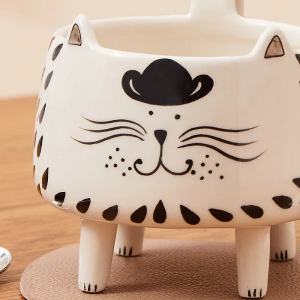 Kf S07c8236ef82e43f796ac104ff0e31cc8v Cat Mug With 4 Legs Cat Cute Coffee Mug For Women Girls Cute Ceramic Meow Mugs