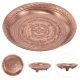 Round Vintage Copper Smoke Offering Plate