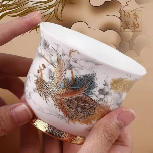 Kf S0e46fbde2a91460c961afc3c34df3df8b China Ceramic Unusual Glaze Jingdezhen Porcelain Cup Glaze Aesthetic For Kung Fu Puer Oolong Tieguanyin Flower