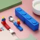Stainless Kids Funny Fork Spoon Set Children Building Block Toys Cartoon Steel Tableware.