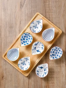 Kf s1d64f8e90748449cb6d165b5e0a0bacff 4pcs ceramic plate japanese style household seasoning pottery mini dipping dish sushi soy sauce snack tableware