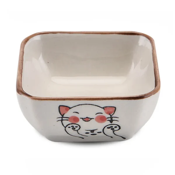 Kf s23808bc31bf34bc584f7832f62b31bc6z 1pc flavorful japanese ceramic small dish square dip mixing household dip vinegar soy sauce snack dish