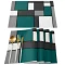 Kf s2723fe1bfe414a288fd848c98f0705c1k geometry blue green abstract placemat for dining table tableware mats kitchen dish mat pad 4 6pcs