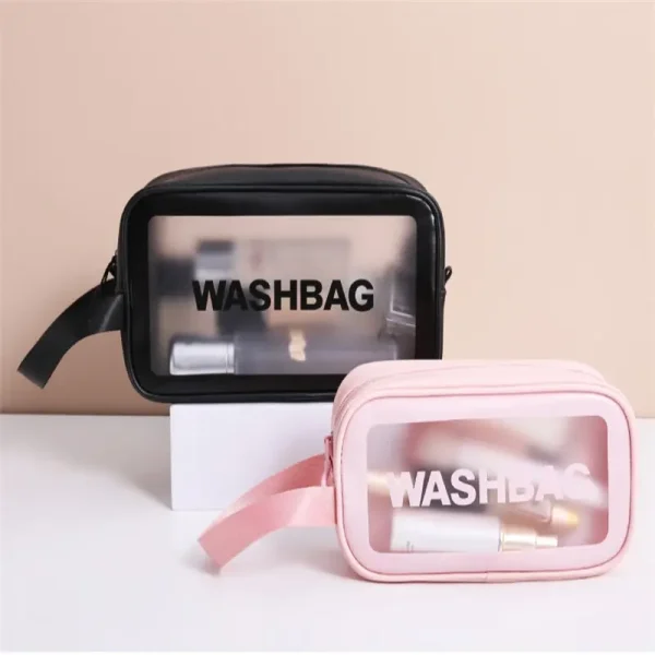 Kf S2aa535fde9b64a87b6430700cb4bf04c2 Portable Travel Wash Bag Female Transparent Waterproof Makeup Storage Pouch Large Capacity Cosmetic Organizer Beauty Women