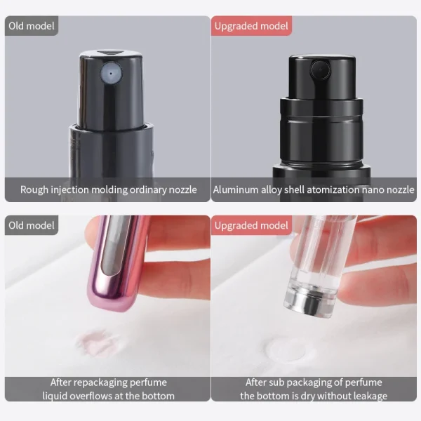 Kf S2fdca1e4acdc4ab1af7d2513cd05b971y 5ml Perfume Atomizer Portable Liquid Container For Cosmetics Traveling Mini Aluminum Spray Alcochol Empty Refillable Bottle