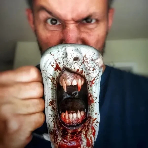 Kf S348294f905e548b89329e280cc1c9f84w New Halloween Zombie Cup Decoration Decoration Decoration Home Courtyard Drinkable Water Zombie Vampire Stainless Steel Mug