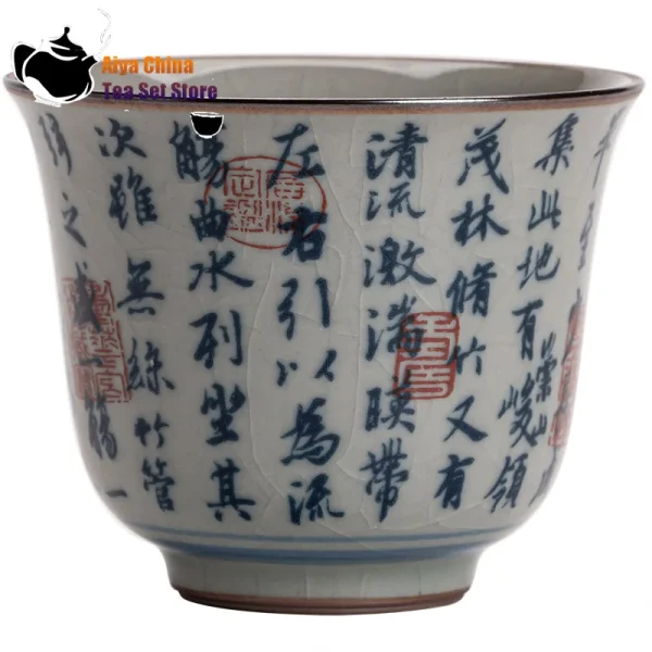 Kf S456c76e829084351918e4d05ef251cc8a Antique Blue And White Tea Cup Ceramic Master Cup Large Tea Bowl Single Cup Kung Fu