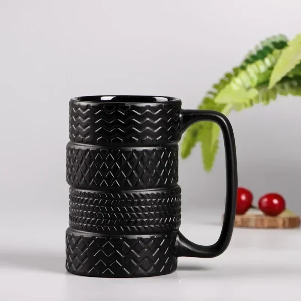 Kf S6136f60a5a32412480ba0cbad90eea06z Creative Tire Cup Large Capacity Ceramic Cup New Exotic Mug Cup Ceramic Office Cup