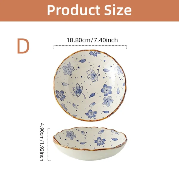 Kf s64a392be4ac444b0a2aec956008e4cf5p 7 4inch ceramic dinner plates japanese retro deep round plate dinner plates pasta plate kitchen tableware