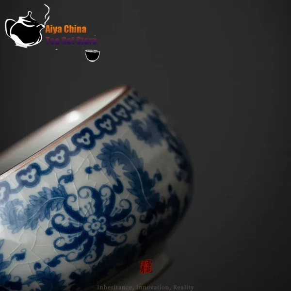 Kf S77abad8ae0b0489a96d9e283c39f9237b Antique Blue And White Tea Cup Ceramic Master Cup Large Tea Bowl Single Cup Kung Fu