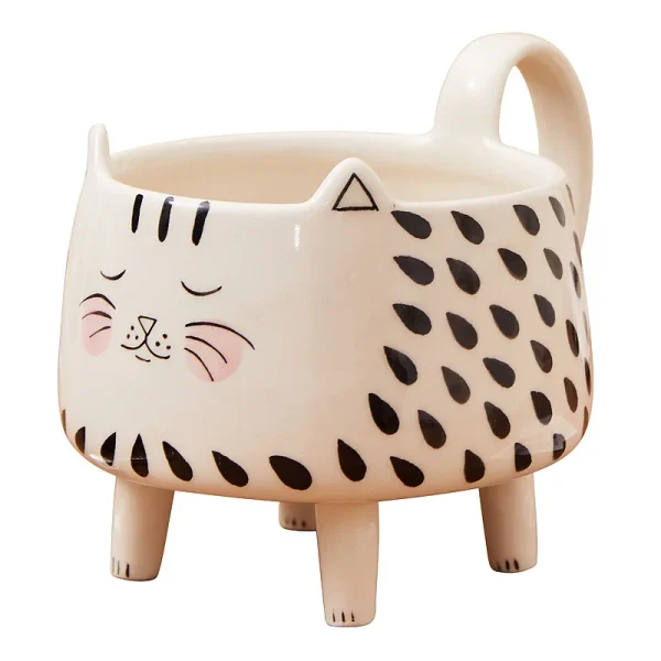 Kf S78d0bad03155453da22f9d47f6269895k Cat Mug With 4 Legs Cat Cute Coffee Mug For Women Girls Cute Ceramic Meow Mugs