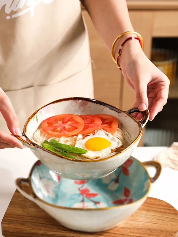Kf s81249bba5a8847a5bff88851869fbb865 7 5inch japanese household noodle bowl ceramic soup bowl with handle salad pasta bowl kitchen tableware
