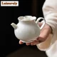170ml Retro Grass Wood Gray Teapot Creative Lace Mouth