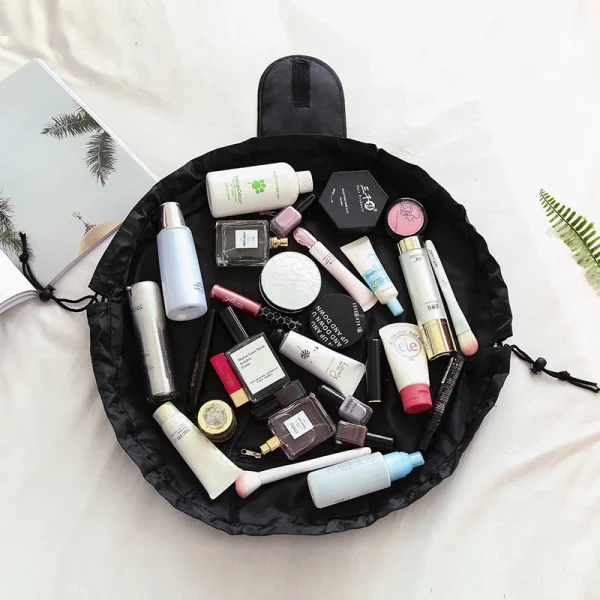 Kf S94e578b7570a452997b1840ee6f720b8r Women Drawstring Cosmetic Bag Travel Storage Makeup Bag Organizer Female Make Up Pouch Portable Waterproof Toiletry