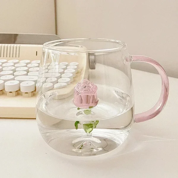 Kf S9b2d542a992143229b2a7eb7e3a14f4bx 3d Creative Glass Cups Transparent Mugs With Handle Coffee Cup Cute Water Bottles Heat Resistant Milk