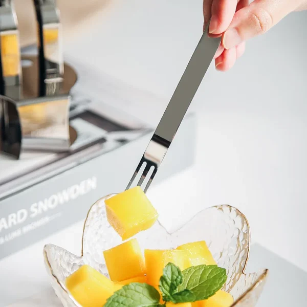 Kf sc02d85b987364fb8af04681d791ec8f5p stainless steel thicken fruit fork set ins food picks for kids household cake dessert tableware premium