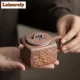 130ml Retro Rough Pottery Square Teapot Ancient Tea Infuser Pot Tea